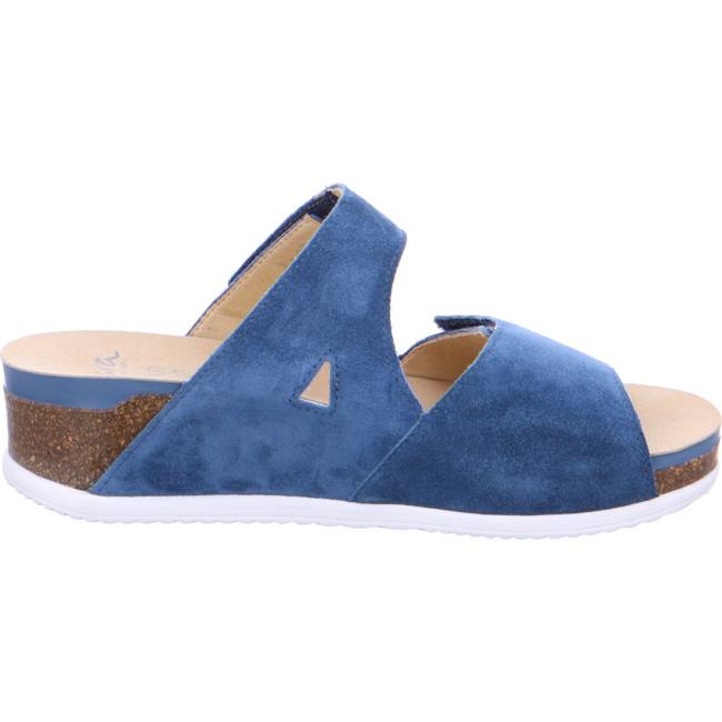 Mules Ara Norderney Capri Bleu Femme | ZQX-5020192