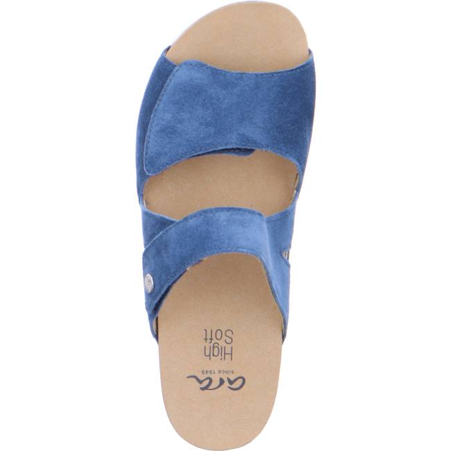 Mules Ara Norderney Capri Bleu Femme | ZQX-5020192