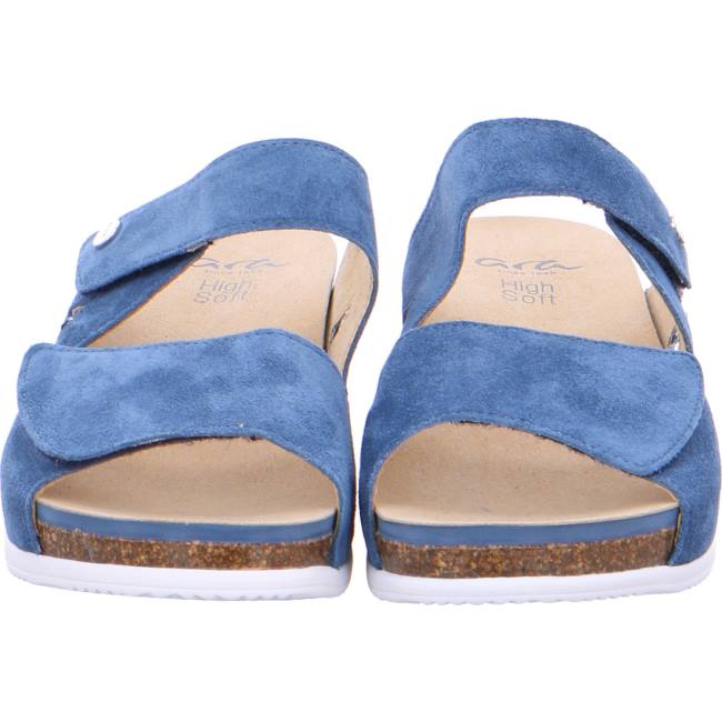 Mules Ara Norderney Capri Bleu Femme | ZQX-5020192