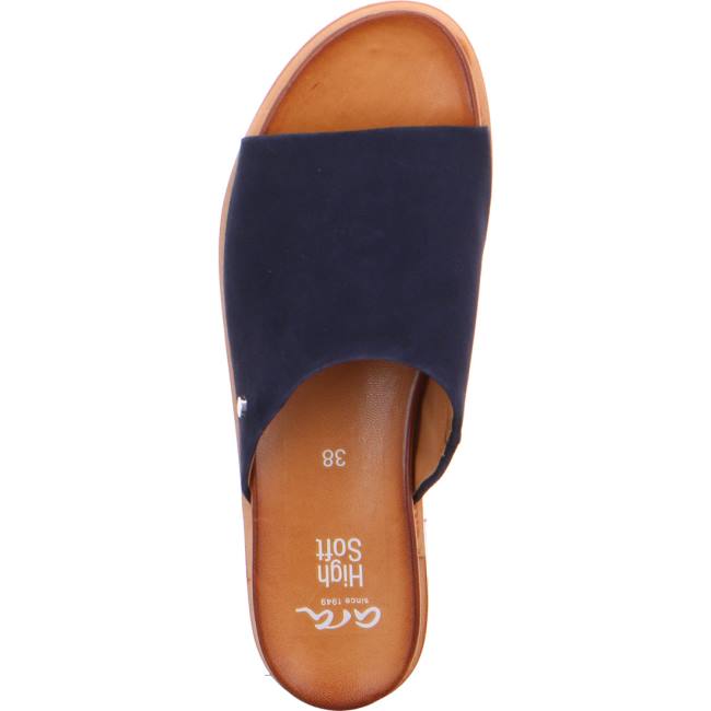 Mules Ara Kent Bleu Femme | PBE-5895946