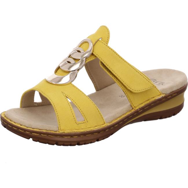 Mules Ara Hawaii Sole Jaune Femme | ZJU-2244556