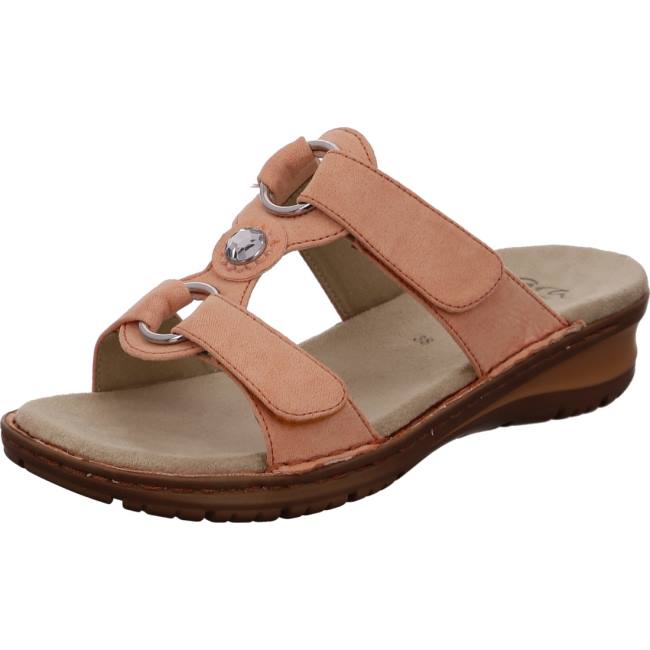 Mules Ara Hawaii Peach Rouge Femme | JAK-3583036