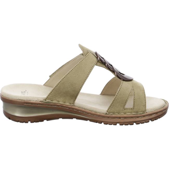 Mules Ara Hawaii Khaki Vert Femme | KXP-4752089