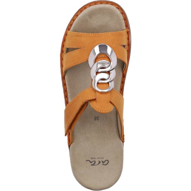 Mules Ara Hawaii Ochre Marron Femme | UNW-9365624