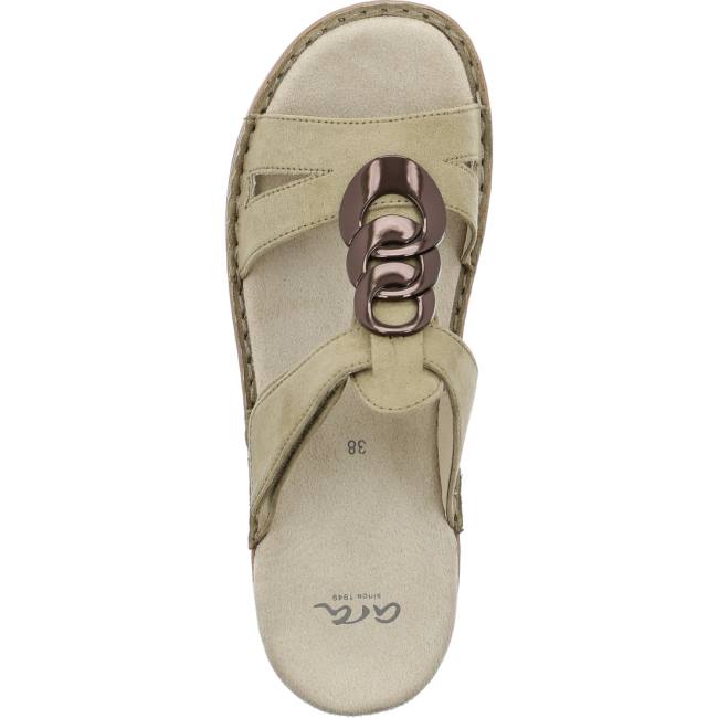 Mules Ara Hawaii Khaki Vert Femme | KXP-4752089