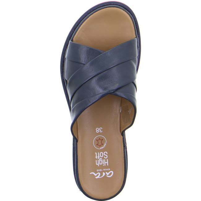 Mules Ara Dubai Bleu Femme | ZJC-3405153