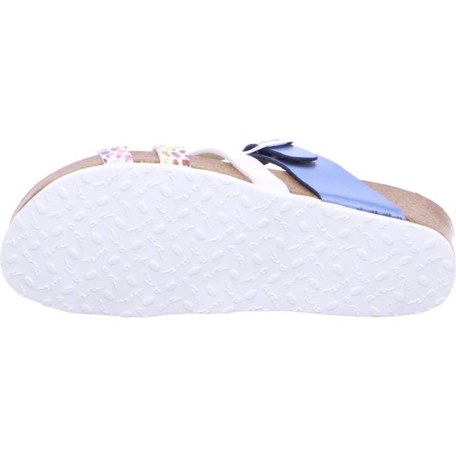 Mules Ara Bali Blanche Bleu Femme | QVU-4154428