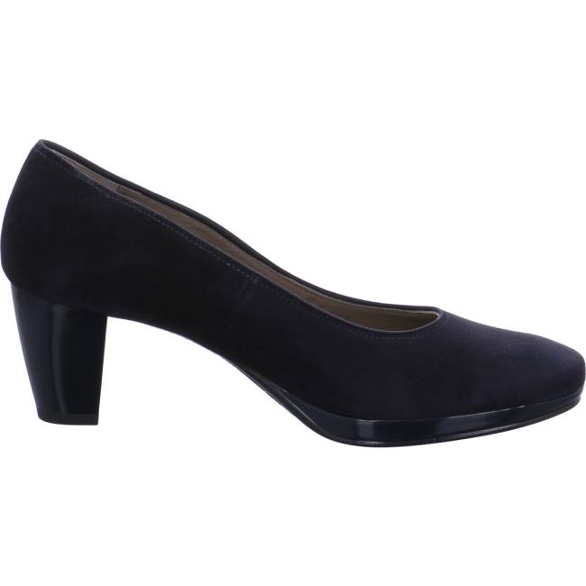 Escarpin Ara Platform Heels Toulouse Bleu Femme | UFR-3830366