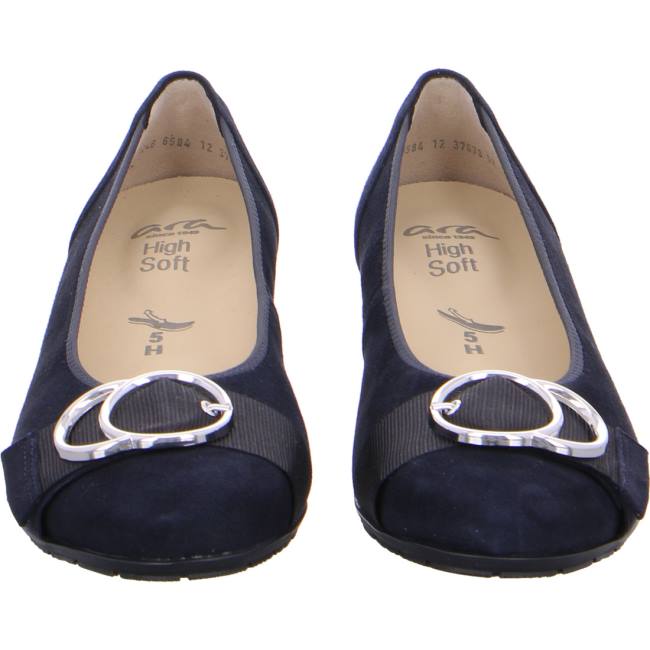 Escarpin Ara Courts Nancy Bleu Femme | XYA-7672556