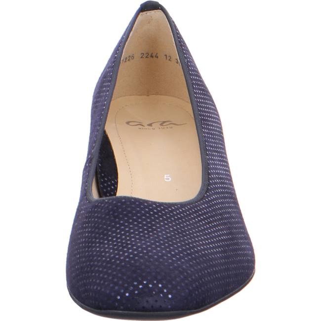 Escarpin Ara Courts Milano Bleu Femme | WMY-0226063