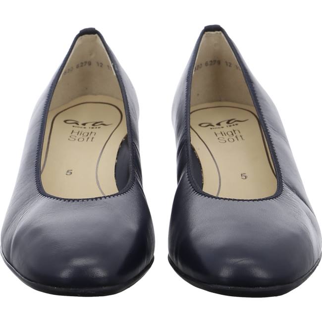 Escarpin Ara Courts Graz Bleu Femme | BJX-4203442