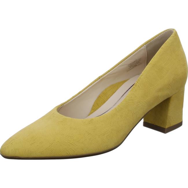 Escarpin Ara London Sole Jaune Femme | YPT-6556332