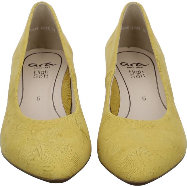 Escarpin Ara London Sole Jaune Femme | YPT-6556332