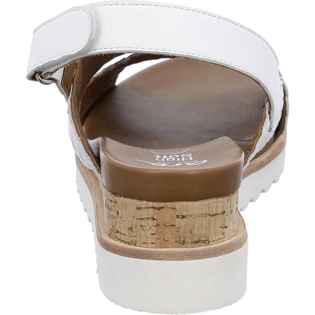 Sandale Ara Wedge Valencia Blanche Femme | AHI-3715541