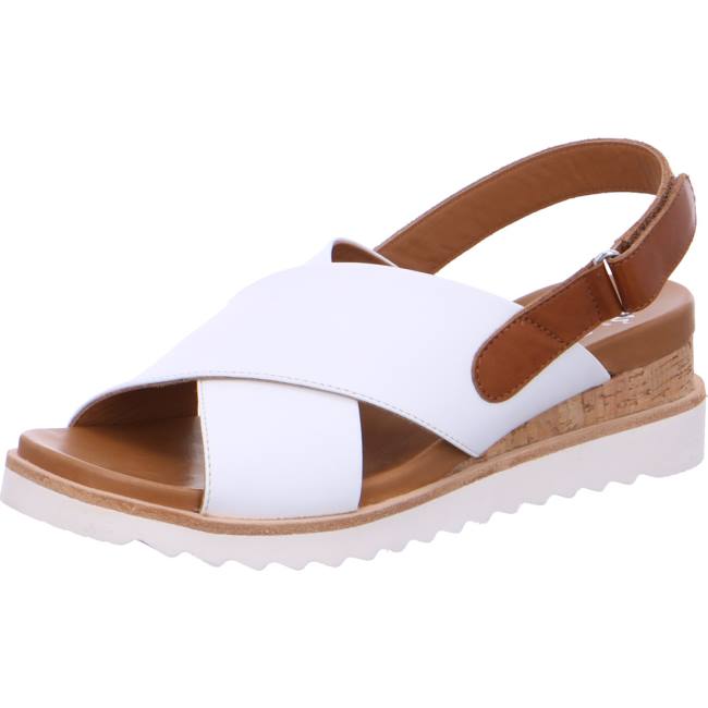 Sandale Ara Wedge Valencia Blanche Femme | CQW-7530036