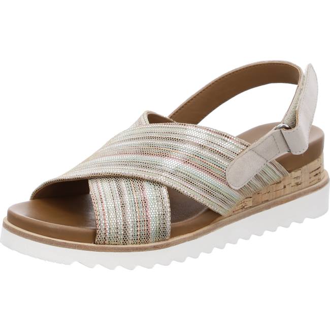 Sandale Ara Wedge Valencia Multicolore Femme | SRB-6393339