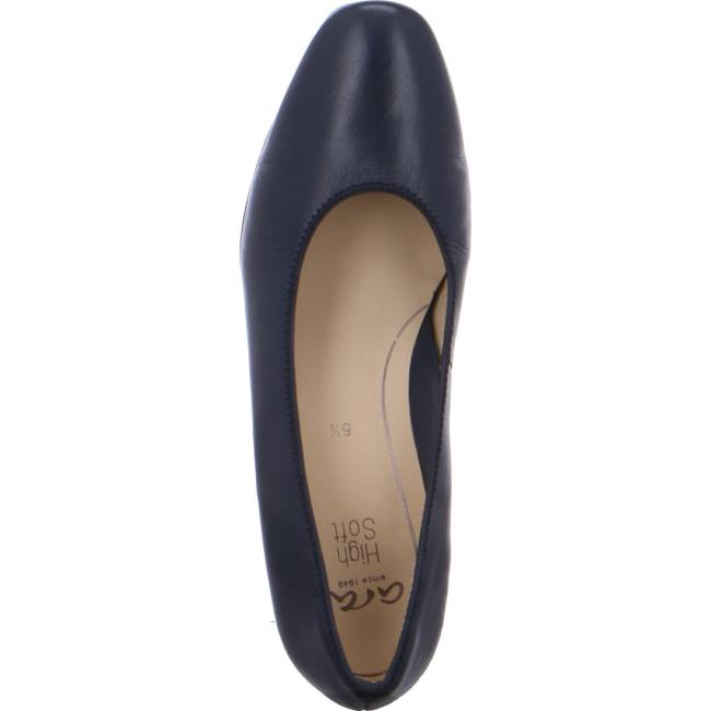 Escarpin Ara Court Milano Bleu Femme | IRD-7740335