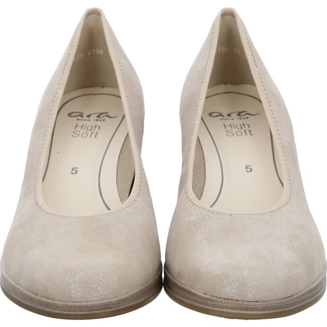 Escarpin Ara Cannes Beige Femme | TIK-3341108