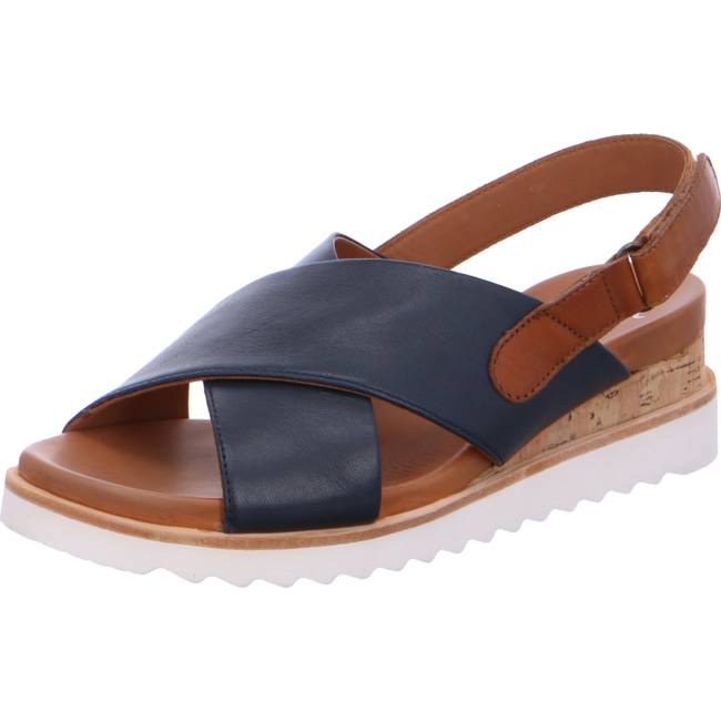 Sandale Ara Wedge Valencia Bleu Femme | SUV-0274315