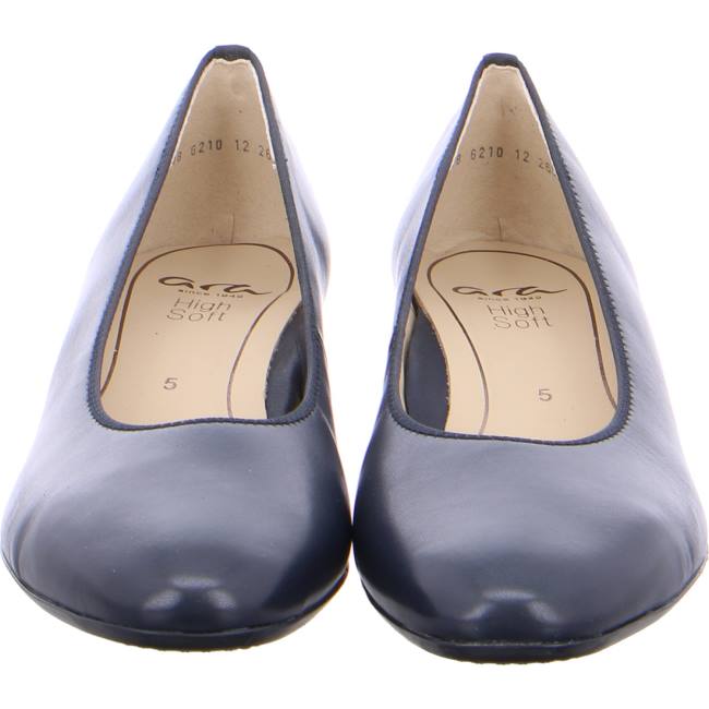 Escarpin Ara Court Milano Bleu Femme | IRD-7740335