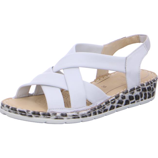 Sandale Ara Wedge Positano Blanche Femme | RTS-4832813