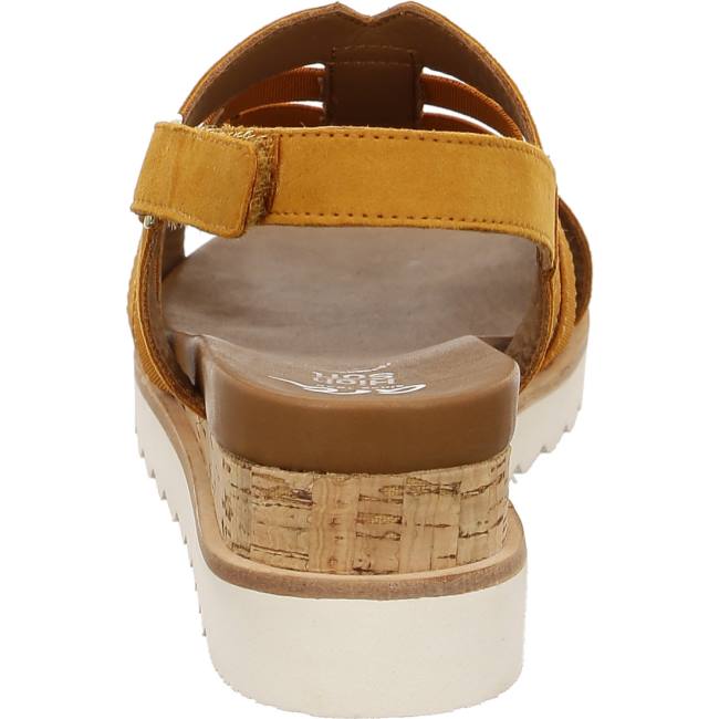 Sandale Ara Wedge Valencia Ochre Marron Femme | XKX-4009133