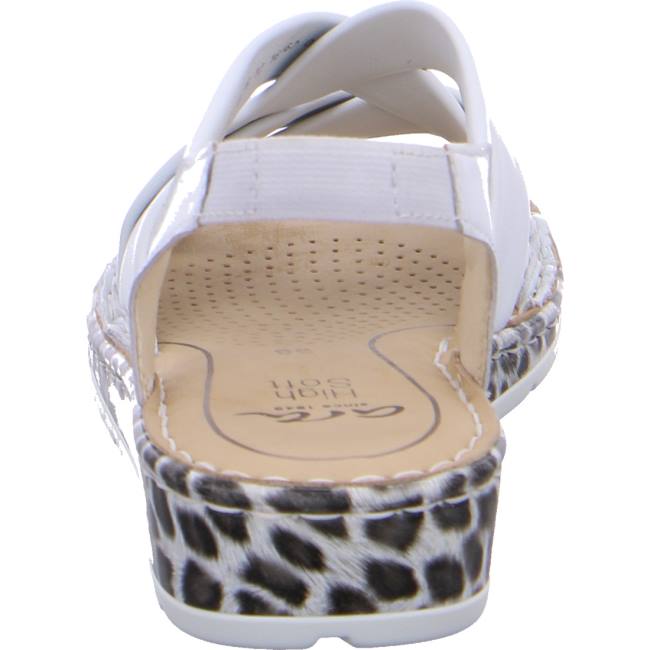 Sandale Ara Wedge Positano Blanche Femme | RTS-4832813