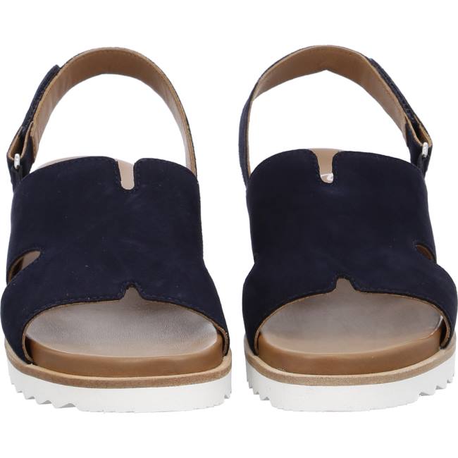 Sandale Ara Wedge Valencia Bleu Femme | QDZ-2783550