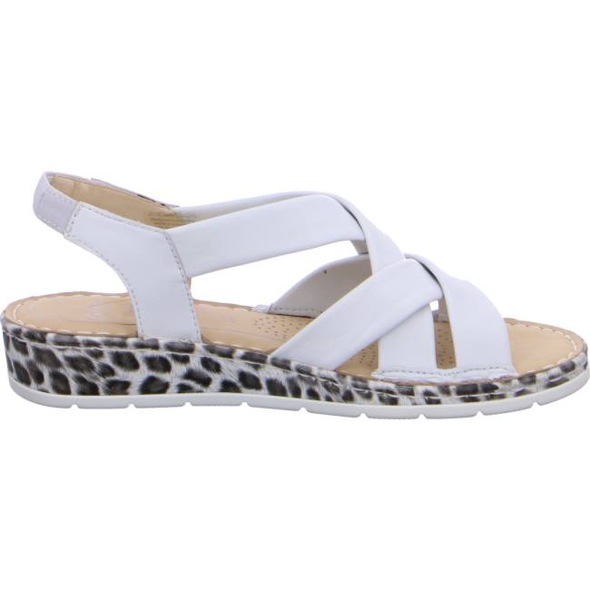 Sandale Ara Wedge Positano Blanche Femme | RTS-4832813