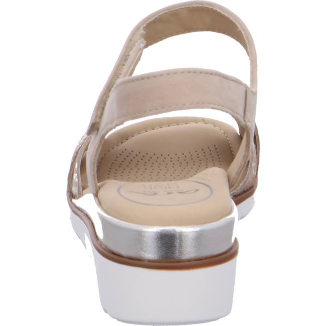 Sandale Ara Wedge Lugano Beige Femme | WOL-6407404