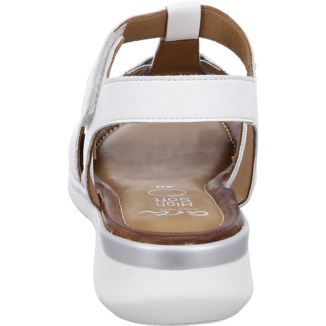 Sandale Ara Wedge Kreta Blanche Femme | CKD-1847131