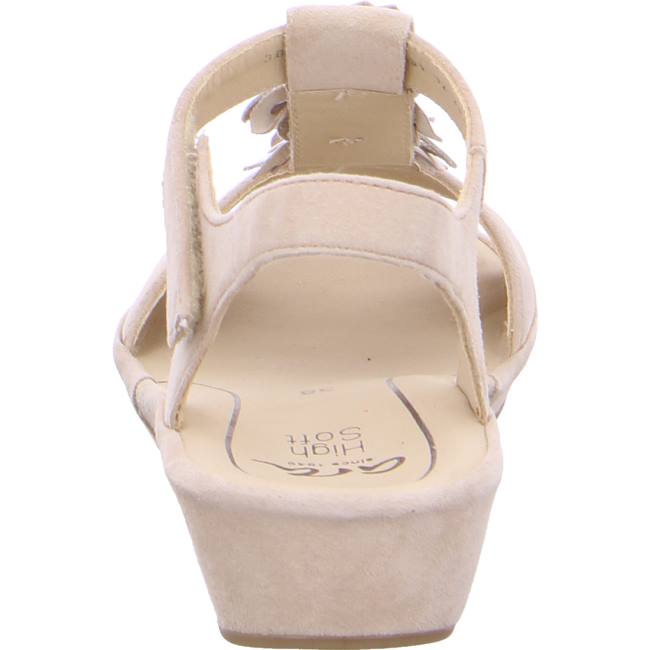 Sandale Ara Wedge Capri Beige Femme | KTL-4923285