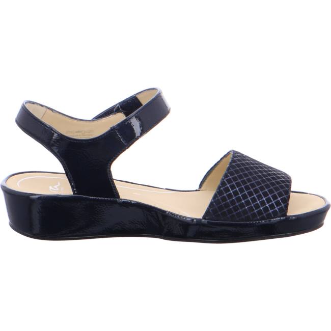 Sandale Ara Wedge Capri Bleu Femme | XJF-9263833