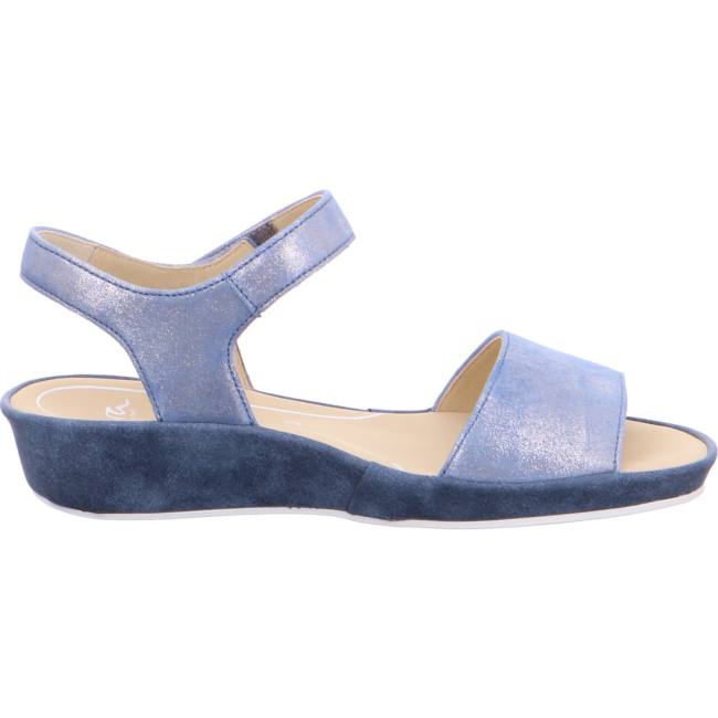 Sandale Ara Wedge Capri Bleu Femme | FJT-9767752