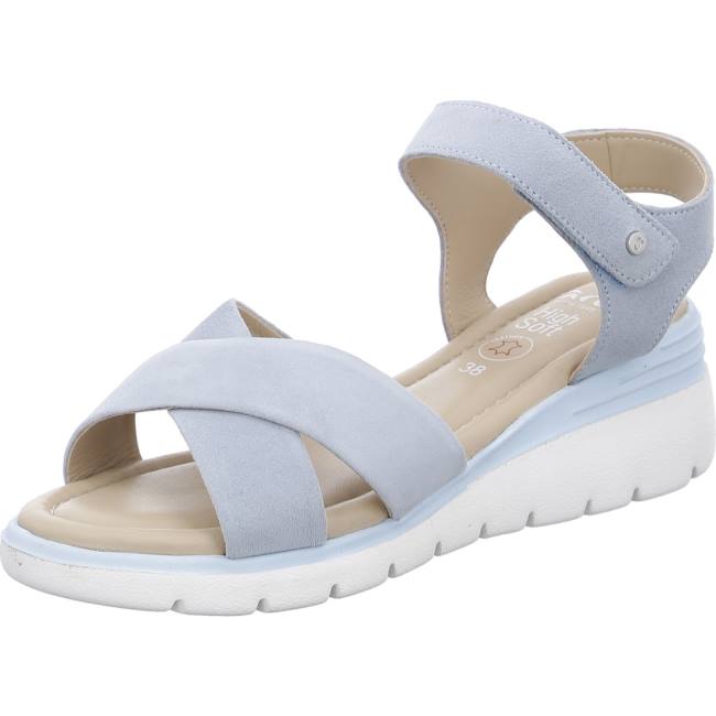 Sandale Ara Rimini Aqua Bleu Femme | IQZ-3861297