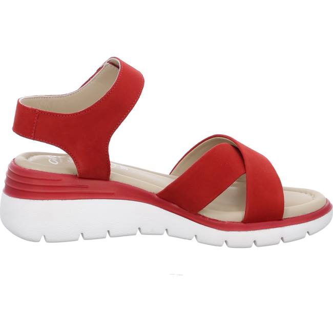 Sandale Ara Rimini Rouge Femme | YRT-1085858