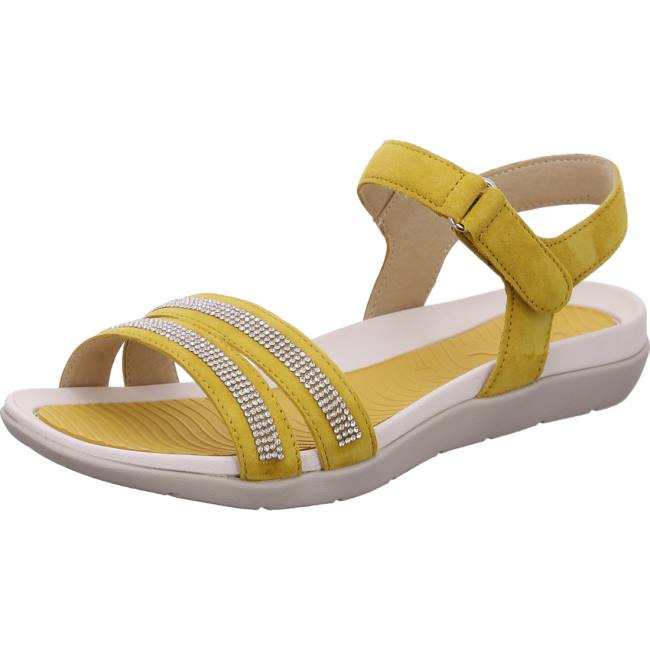 Sandale Ara Nepal Sole Jaune Femme | IGD-1292185