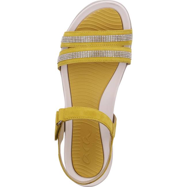 Sandale Ara Nepal Sole Jaune Femme | IGD-1292185