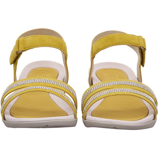 Sandale Ara Nepal Sole Jaune Femme | IGD-1292185