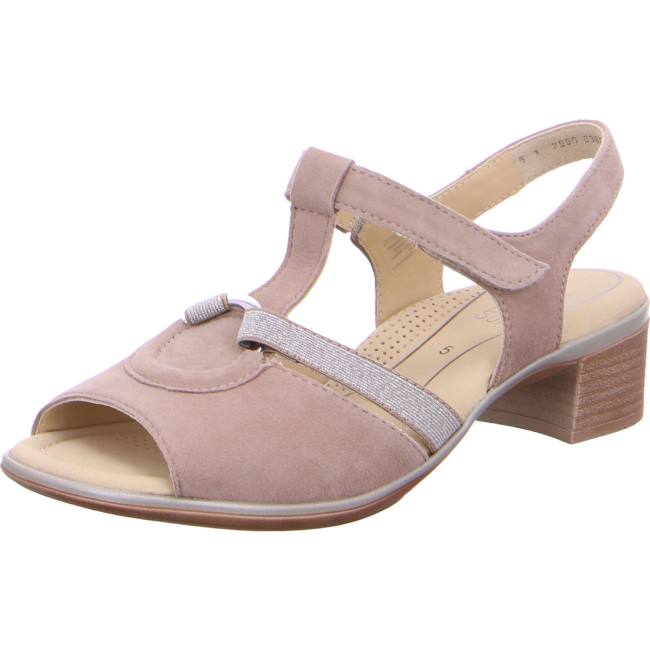 Sandale Ara Lugano Beige Femme | RPW-5351471