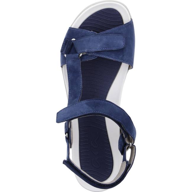 Sandale Ara Nepal Bleu Femme | XUT-8914042