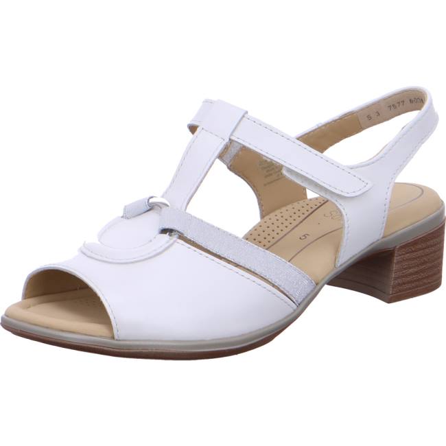 Sandale Ara Heeled Lugano Blanche Femme | MLI-0085424