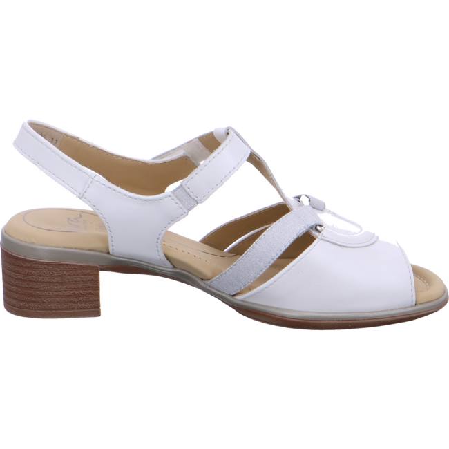 Sandale Ara Heeled Lugano Blanche Femme | MLI-0085424