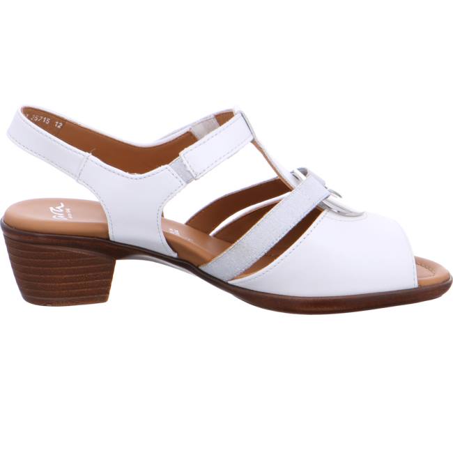 Sandale Ara Heeled Lugano Blanche Femme | SPP-9864783