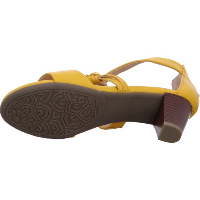 Sandale Ara Heeled Rosso Sun Jaune Femme | EDL-6209889