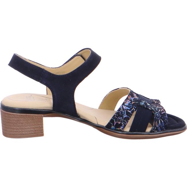 Sandale Ara Heeled Lugano Multi Bleu Femme | PKW-3537868