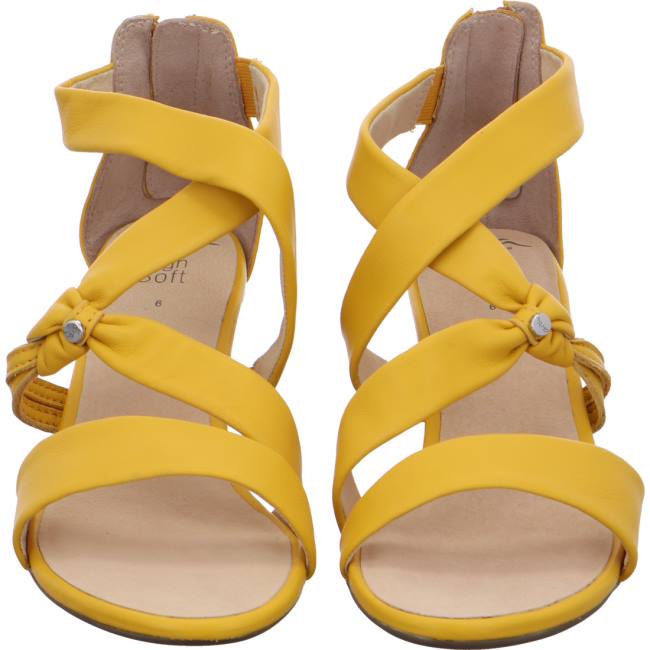 Sandale Ara Heeled Rosso Sun Jaune Femme | EDL-6209889