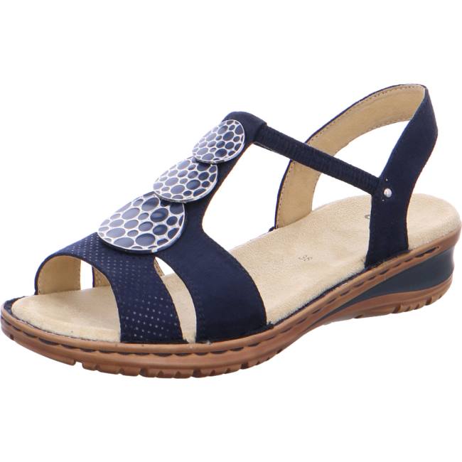 Sandale Ara Hawaii Bleu Femme | QZZ-0292253