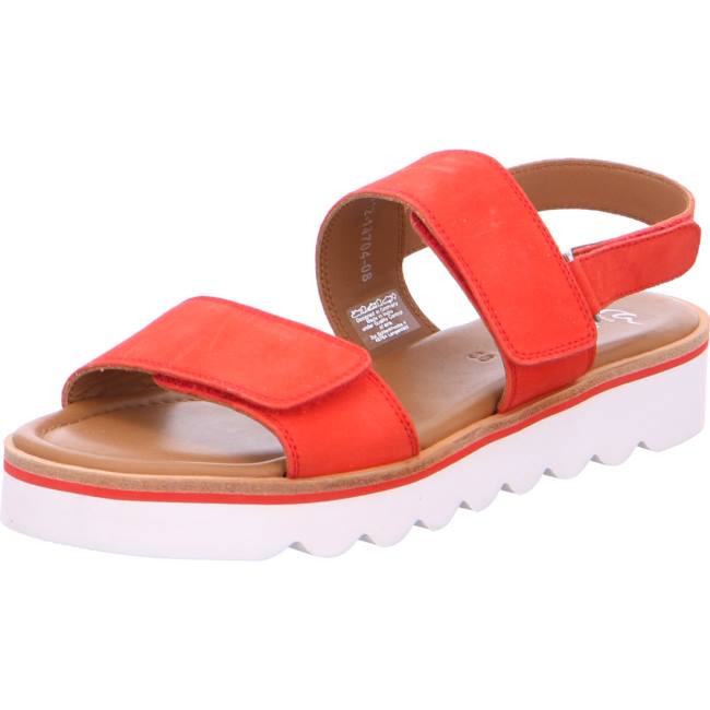 Sandale Ara Genua Coral Rouge Femme | CEV-6607108