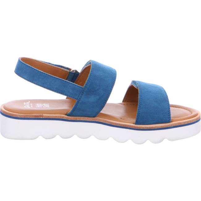 Sandale Ara Genua Capri Bleu Femme | XOV-5449045